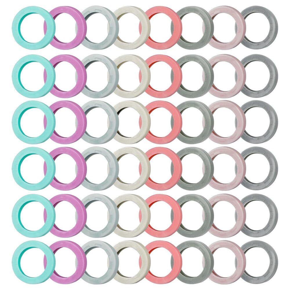 8143 48 Pcs Key Caps, 0.9" Round Key Covers Caps, Soft Stretchy Key
